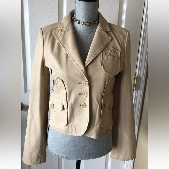 BCBGMaxAzria Jackets & Blazers - BCBG leather jacket blazer